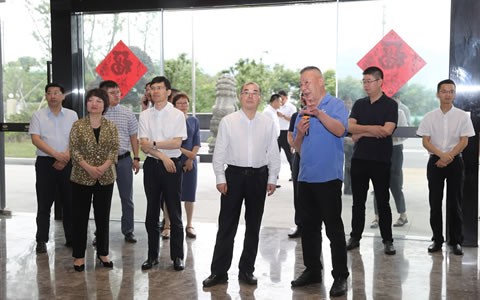 浙江省委宣传部部长朱国贤一行莅临710公海考察调研