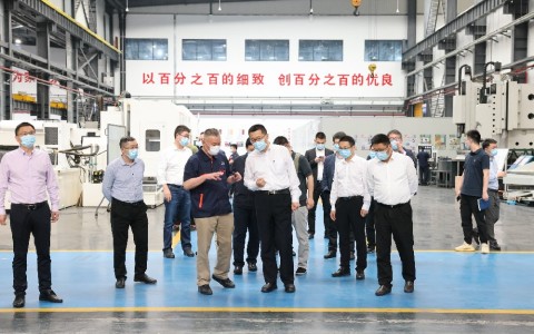 浙江省副省长卢山调研710公海股份